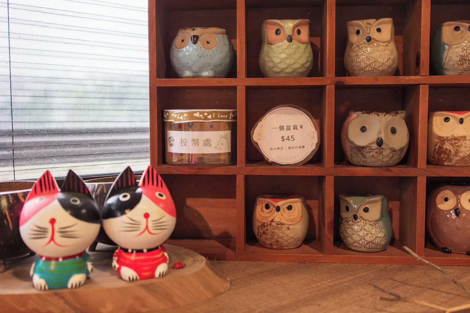 屋主的收藏:一整櫃貓頭鷹