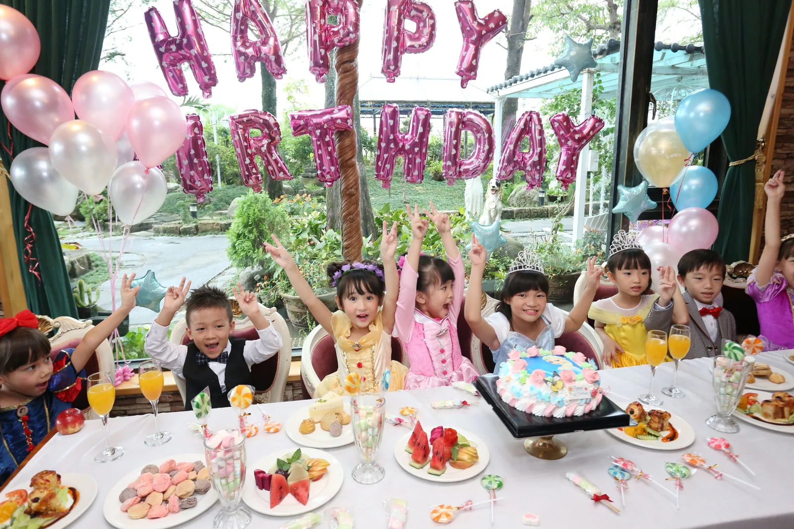 宴會廳、下午茶與生日佈置